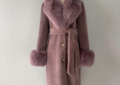 Wool and Fox Coat Lavender